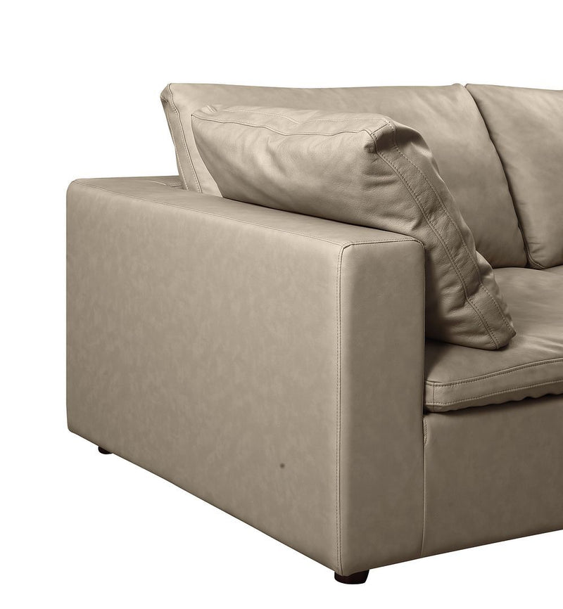 1100 - 6-Piece Left Arm Facing 3-Seat Sectional (Top-Grain Italian Leather)