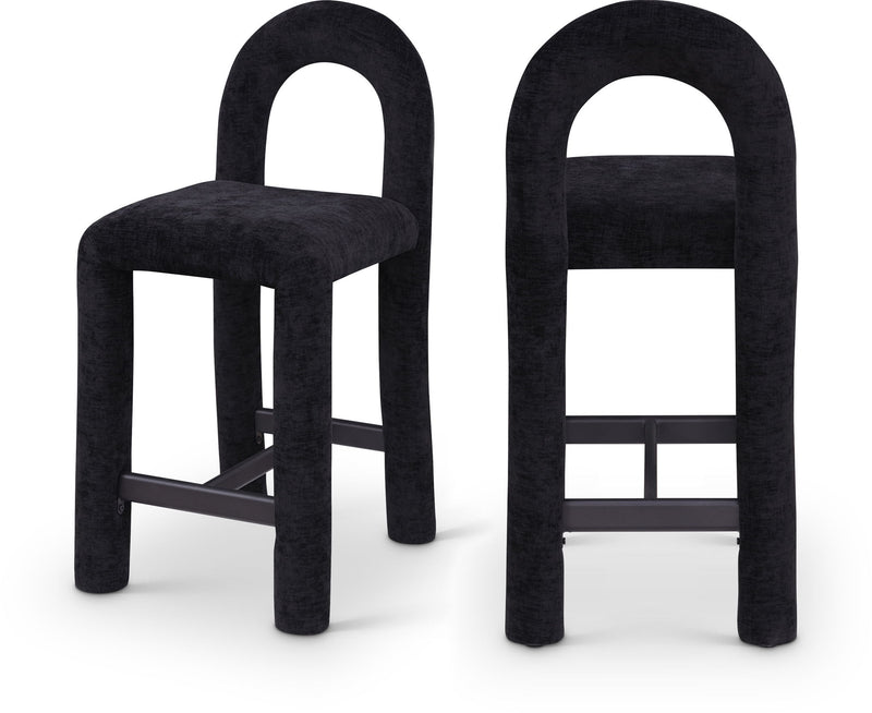 Amari - Chenille Fabric Stool