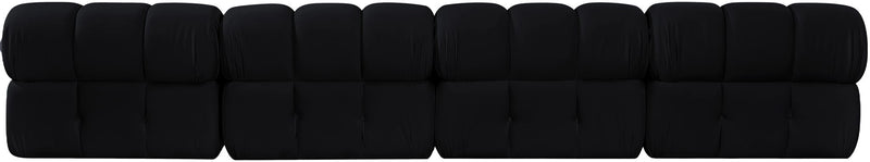 Orin - Velvet 4 Piece Modular Sofa