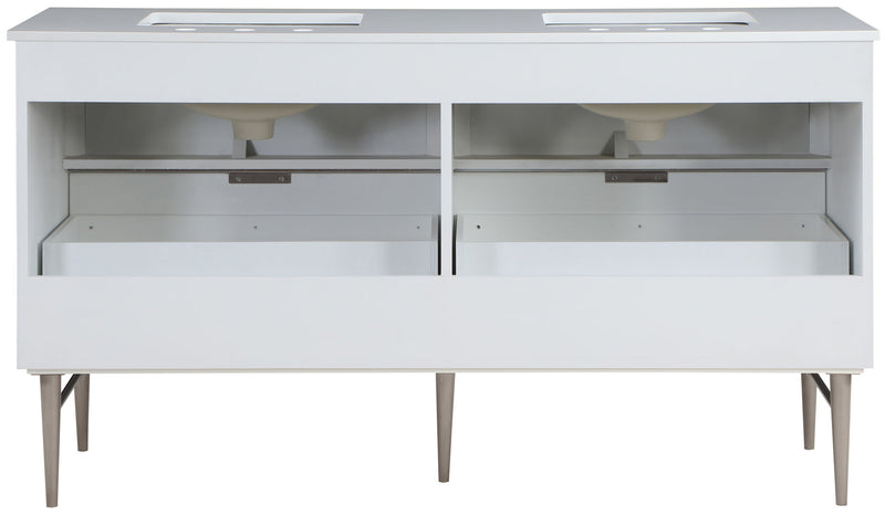 Modernist - Bathroom Vanity With Chrome Legs