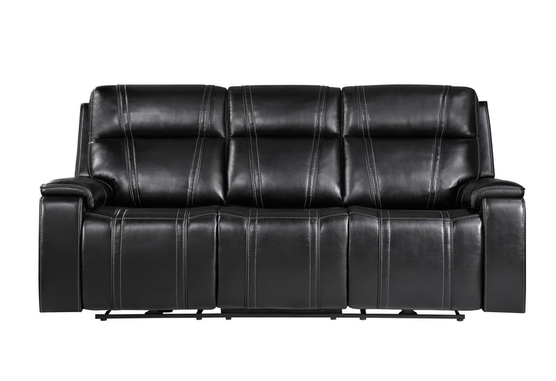 U8880 - 3 Piece Living Room Set (Power Reclining Sofa / Power Console Reclining Loveseat / Power Recliner) - Black