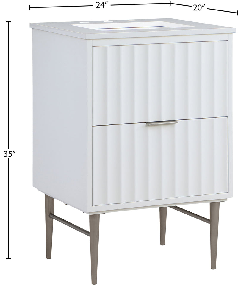 Modernist - Bathroom Vanity With Chrome Legs