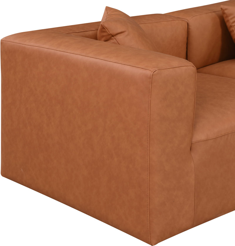 Cube - 6 Piece Modular Corner Sectional - Cognac