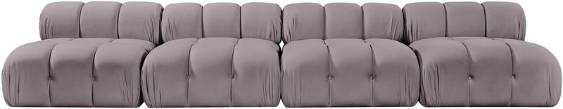 Orin - Velvet 4 Piece Modular Sofa