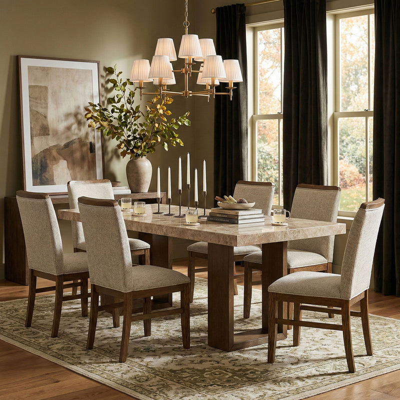 Ananda - 84" Marble Dining Table