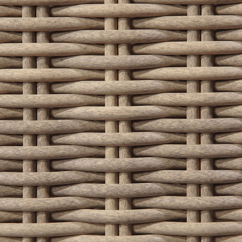 Seacrest - 123.25" Olefin Water Resistant Fabric And Wicker 4 Piece Outdoor Patio Modular Sectional
