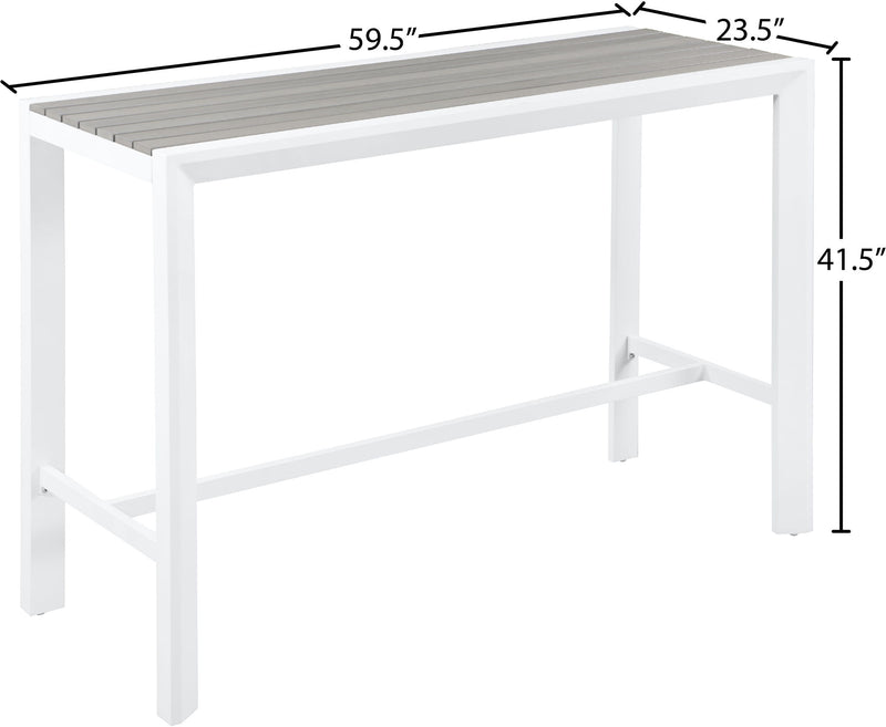 Nizuc - Outdoor Patio Rectangle Bar Table