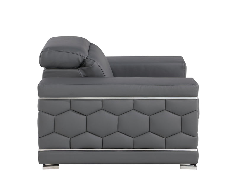 296 - Genuine Leather Chair