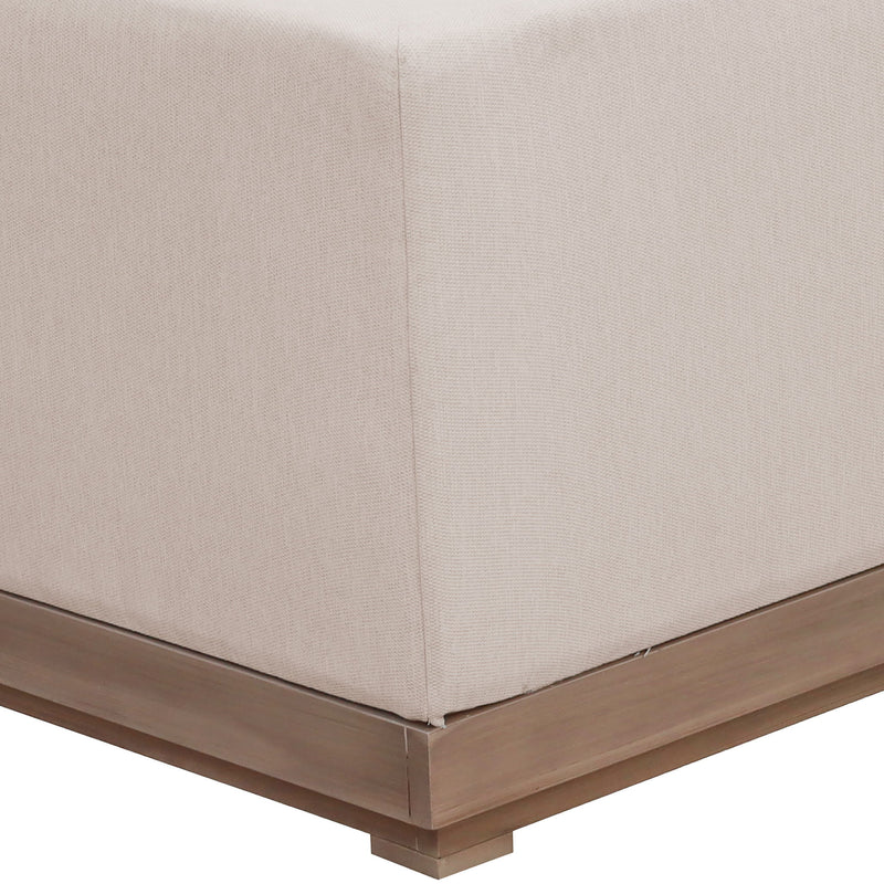 Solace - Olefin Performance Fabric 3 Piece Outdoor Patio Modular Sectional (2 Loveseats & Corner Chair)