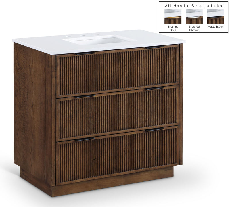 Willard - Engineered Stone And Solid Wood Bathroom Vanity