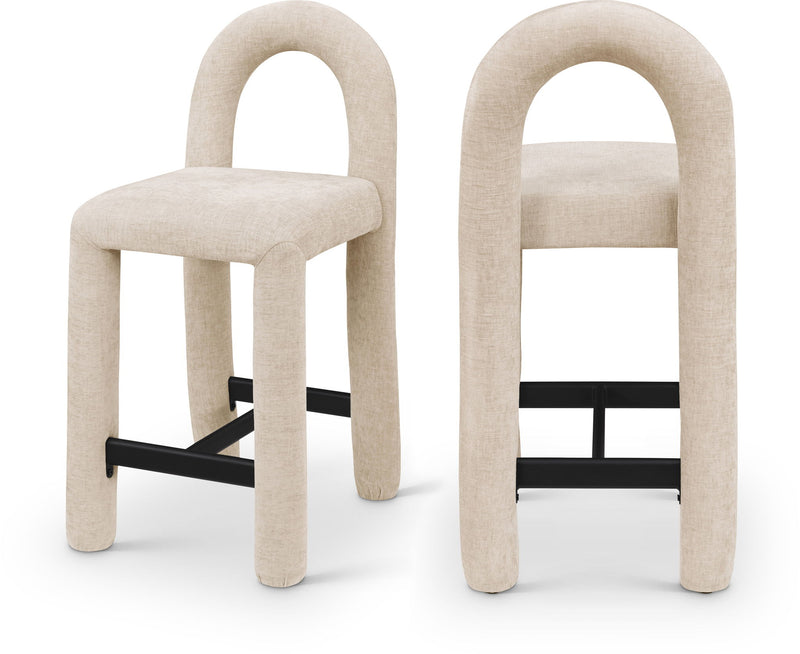 Amari - Chenille Fabric Stool