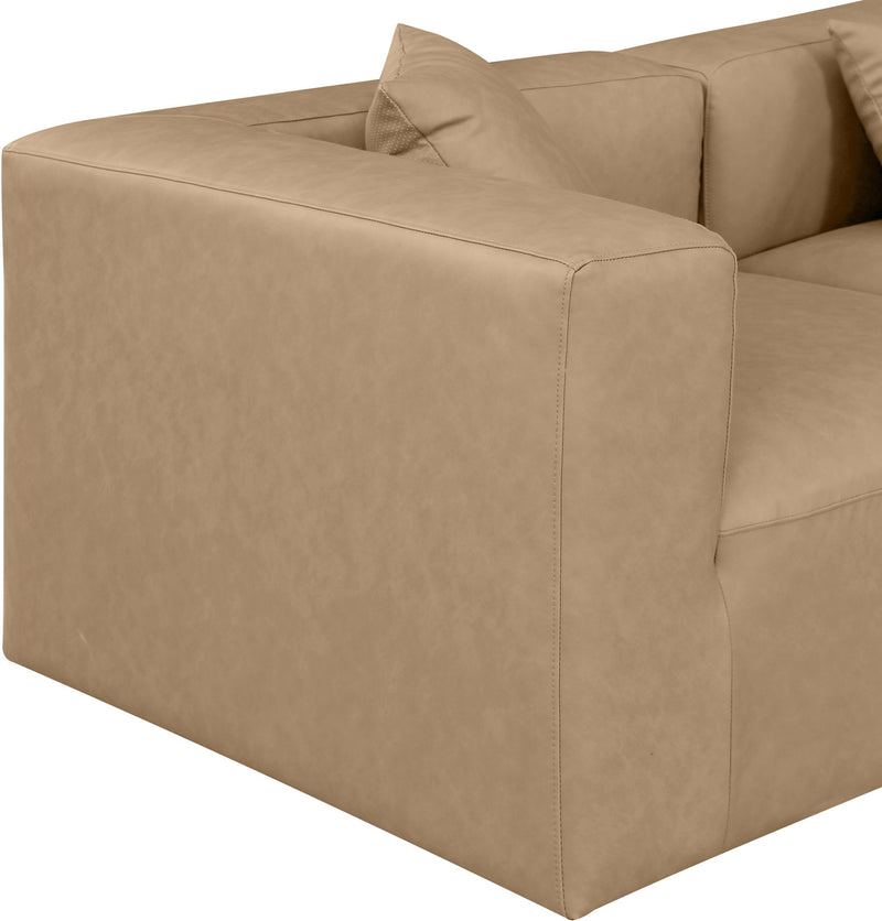 Cube - 6 Piece Modular Corner Sectional - Tan