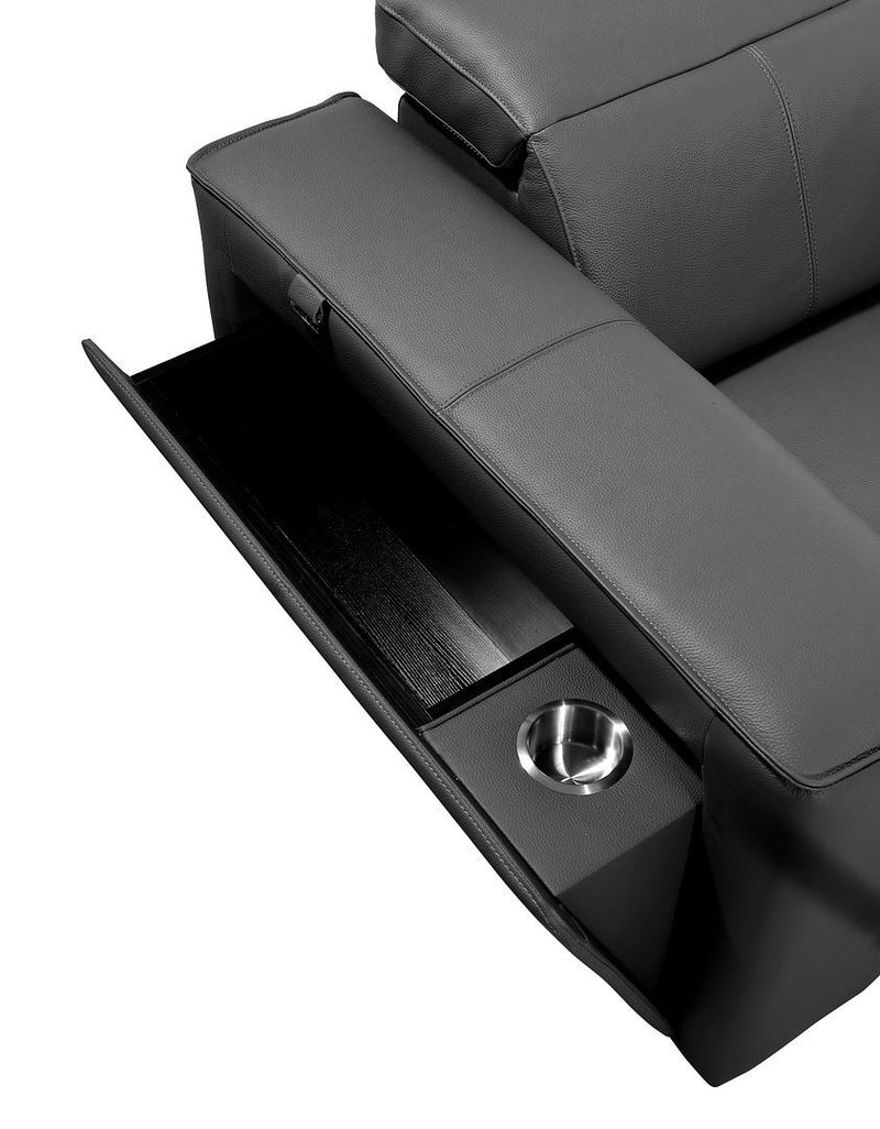 1224 - 12-Piece U-Shaped Sectional Sofa In With 4 Power Recliners & Power Headrests