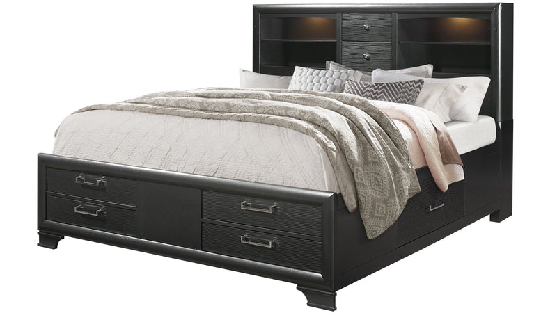 Jordyn - 5 Piece King Bedroom Set - Gray