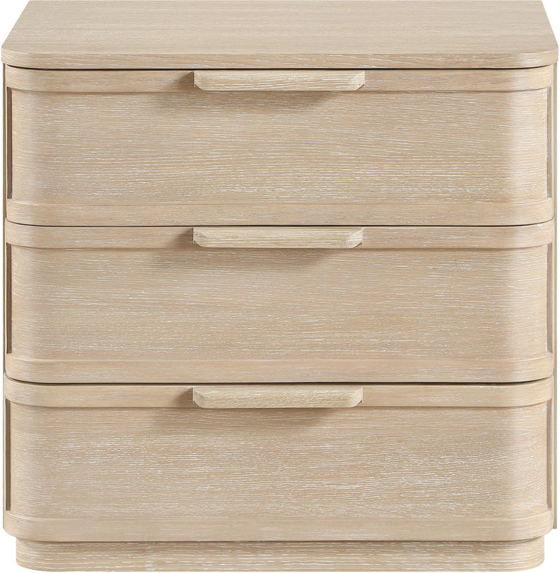 Tiberio - Oak Veneer And Solid Wood Nightstand