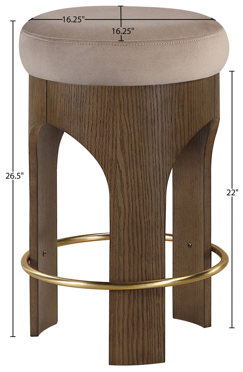 Bocceli - Counter Stool - Brown Base