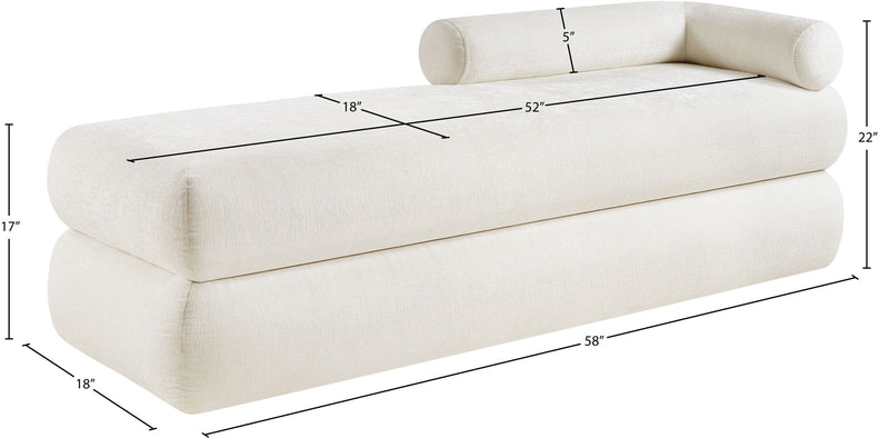Kennedy - Chenille Bench