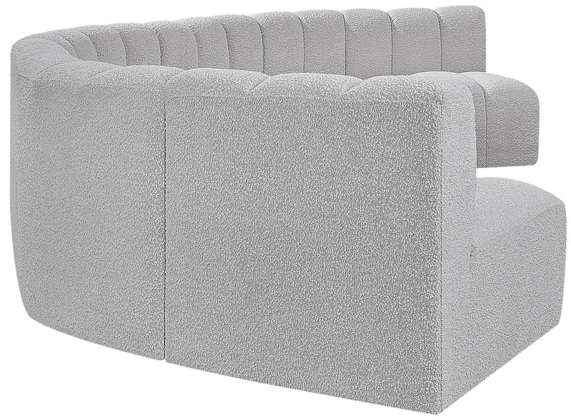 Arc - Boucle Fabric 7 Piece U-Shaped Modular Sofa