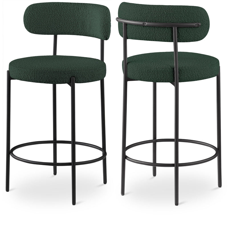 Beacon - Boucle Fabric Stool (Set of 2)