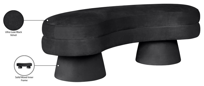 Zenna - Velvet Bench