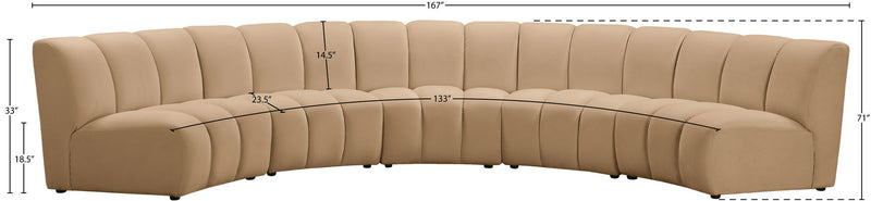 Infinity - 5 Piece Modular Sectional - Camel