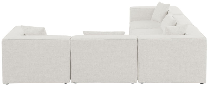 Cube - Linen 5 Piece Modular Corner Sectional