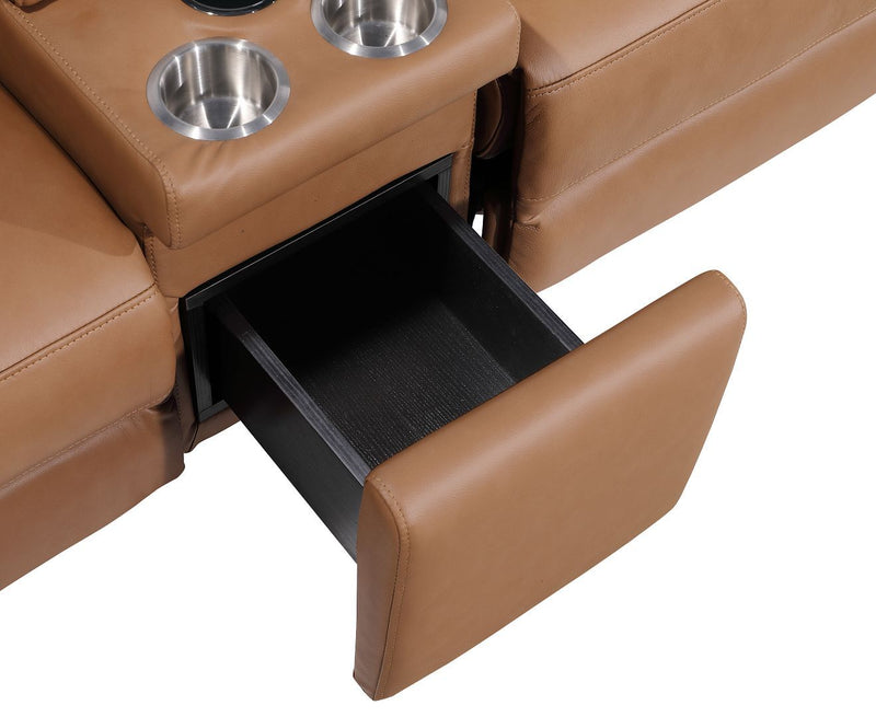1246 - 8-Piece U-Shaped Modular Power Reclining Sectional With 2 Power Recliners And Power Headrests