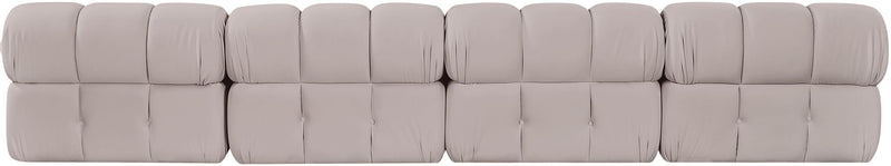 Orin - Velvet 4 Piece Modular Sofa
