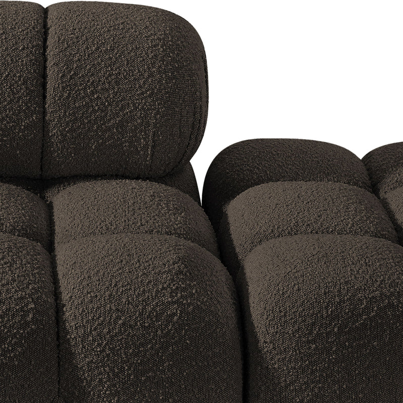 Ames - 3 Piece Boucle Modular Sofa With 1 Backless Seat