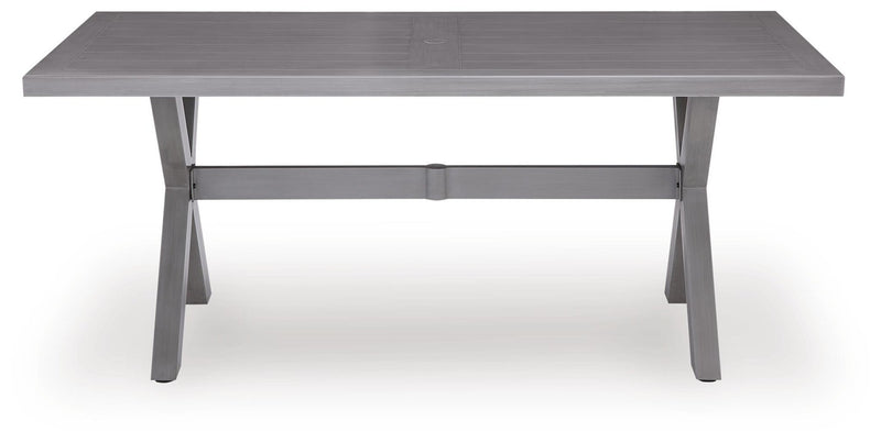 Half Moon Beach RECT Dining Table w/UMB OPT