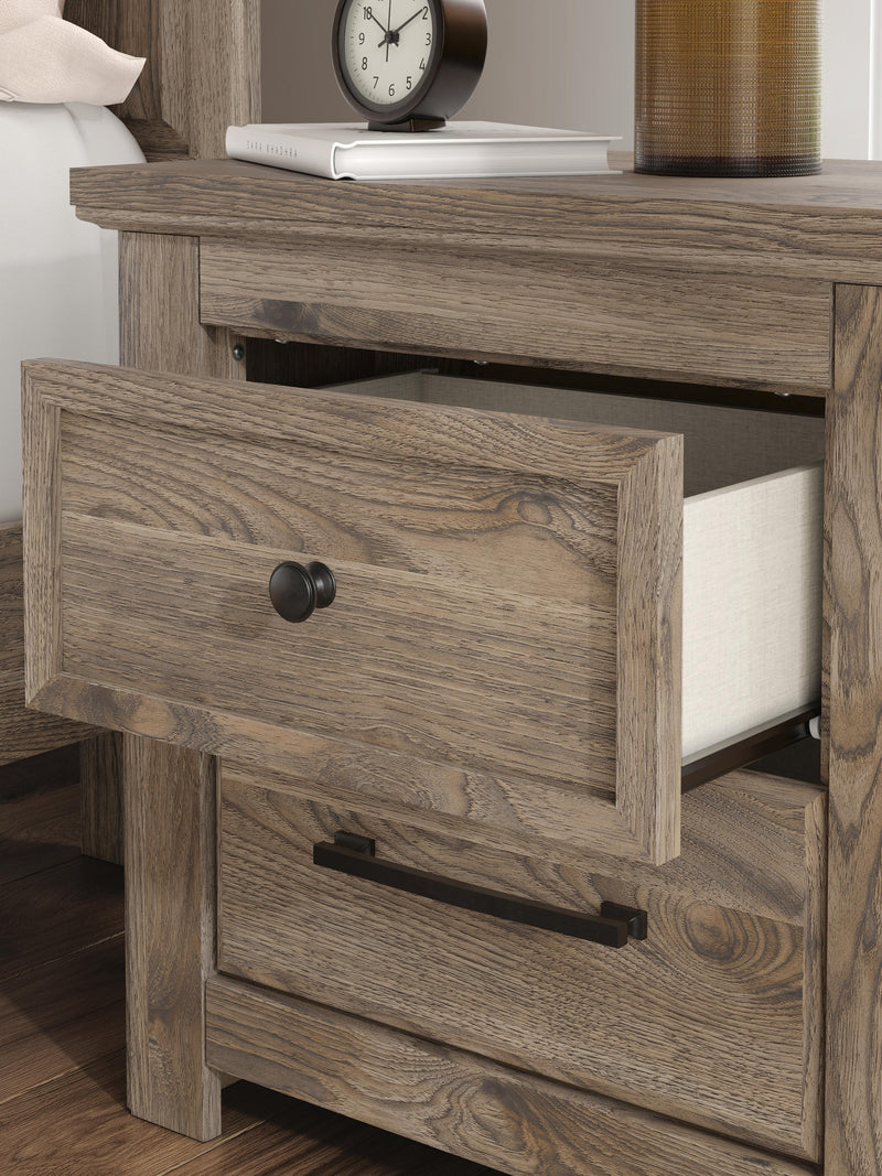 Rusticott Two Drawer Night Stand