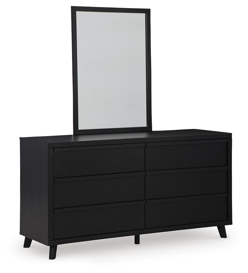 Danziar Queen Panel Bed, Dresser, Mirror and Nightstand