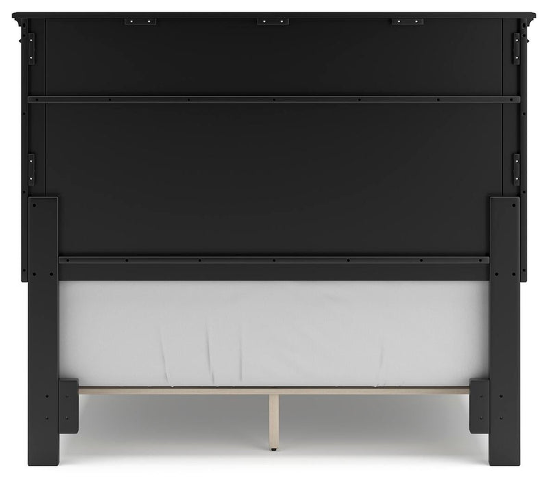 Lanolee Full Panel Bed with Mirrored Dresser, Chest and Nightstand