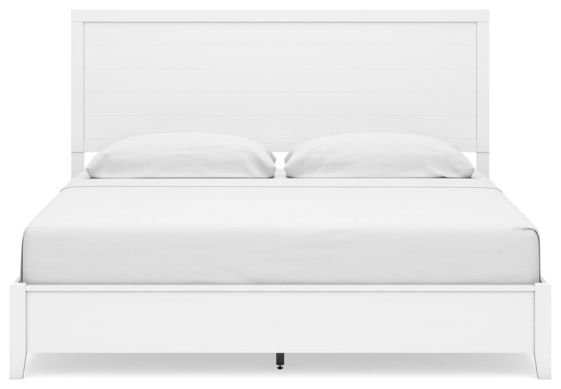 Binterglen King Panel Bed with Mirrored Dresser