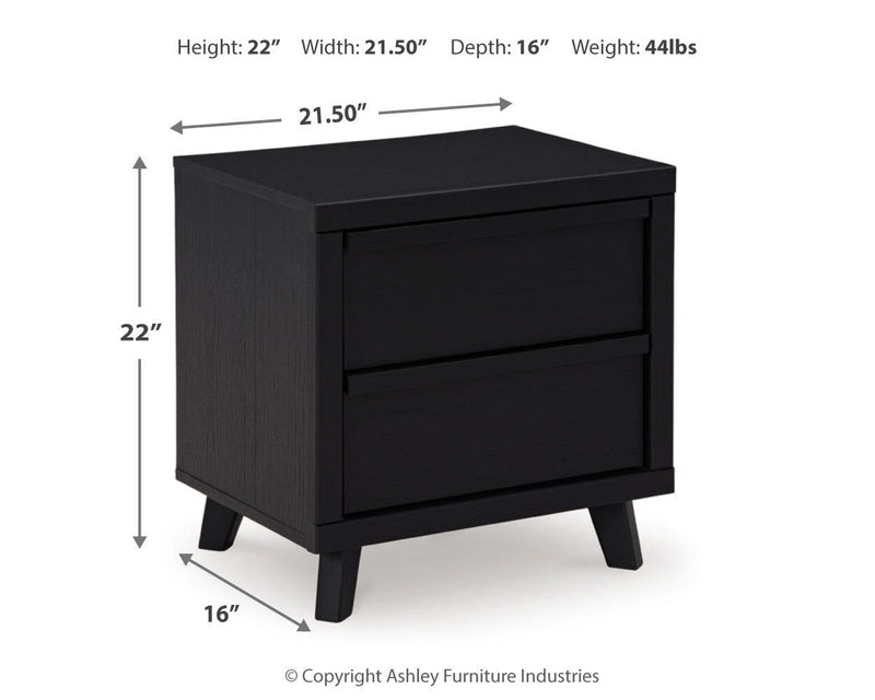 Danziar King Panel Headboard, Dresser, Mirror and Nightstand