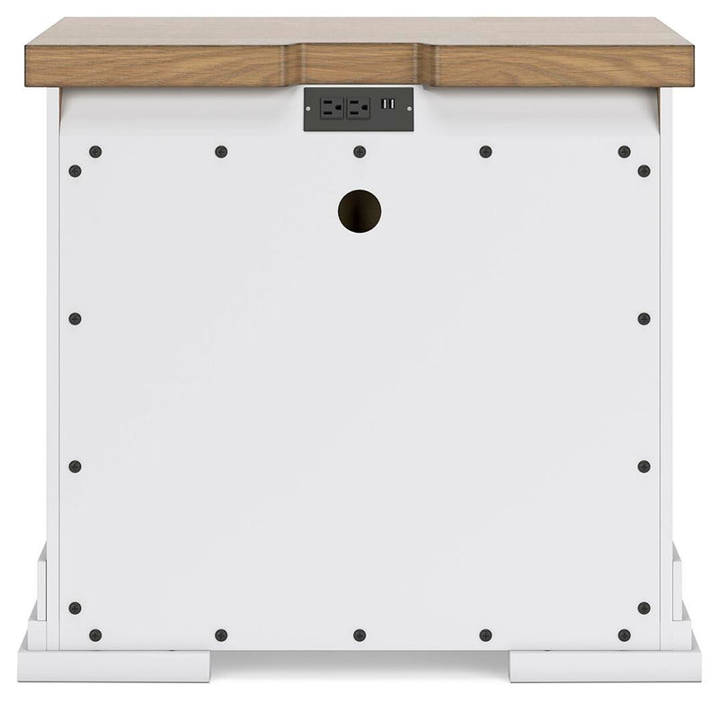 Ashbryn King Panel Storage Bed, Dresser, Mirror and Nightstand