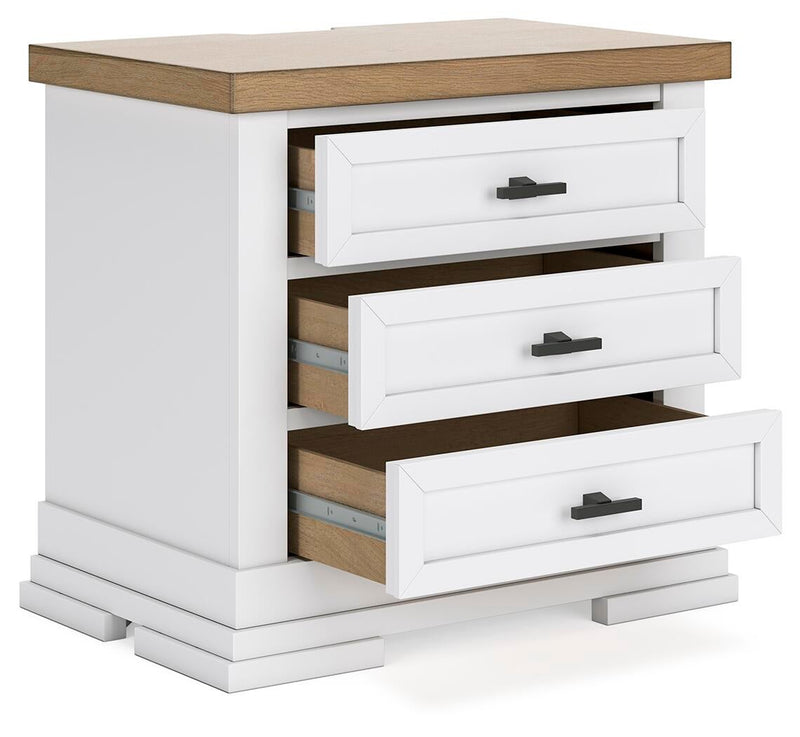 Ashbryn Queen Panel Storage Bed, Dresser, Mirror and Nightstand