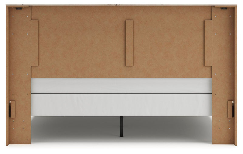 Lawroy King Panel Bed, Dresser, Mirror and Nightstand