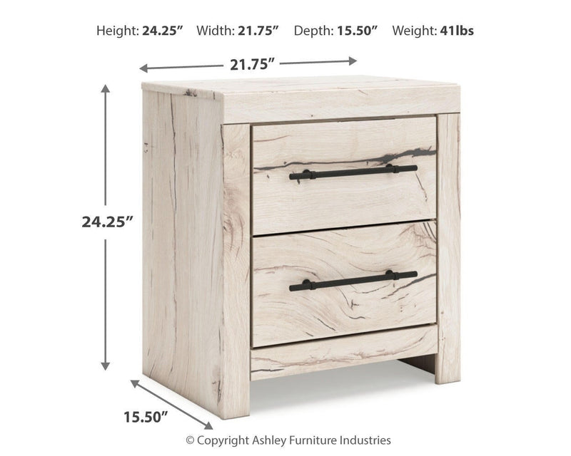 Lawroy King Panel Bed with Storage, Dresser, Mirror, Chest and Nightstand
