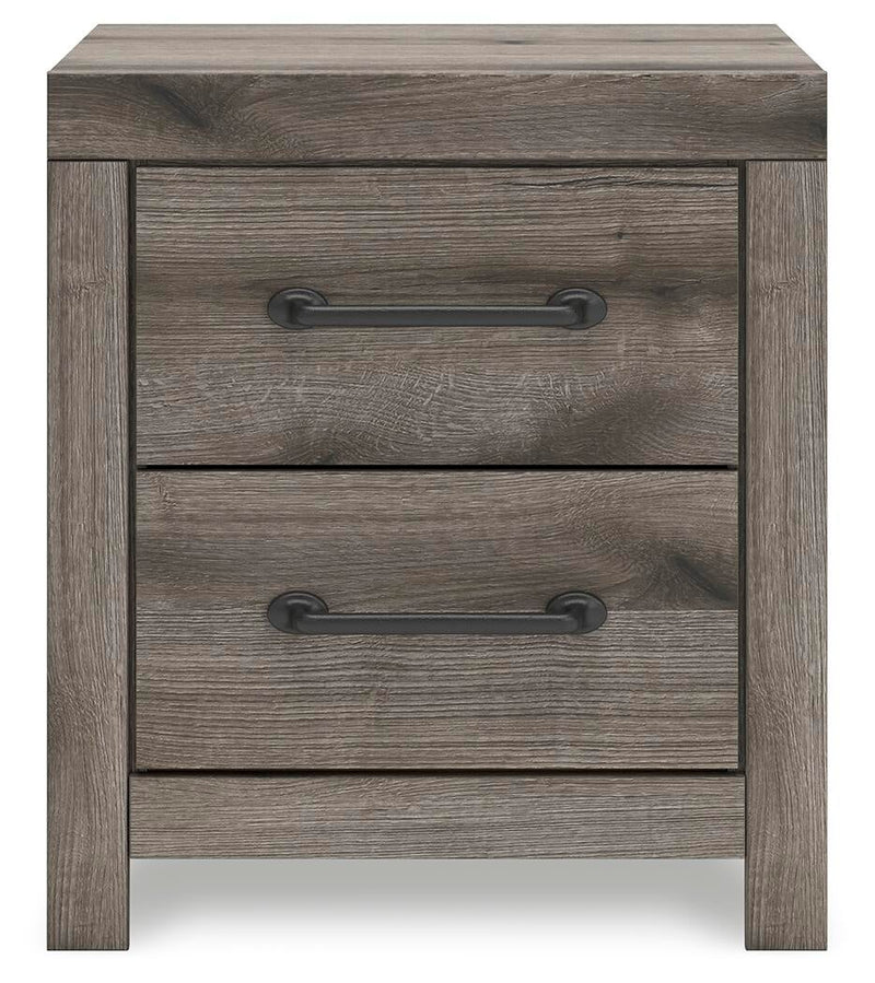 Graystorm Full Panel Bed with Storage, Dresser, Mirror, Chest and Nightstand