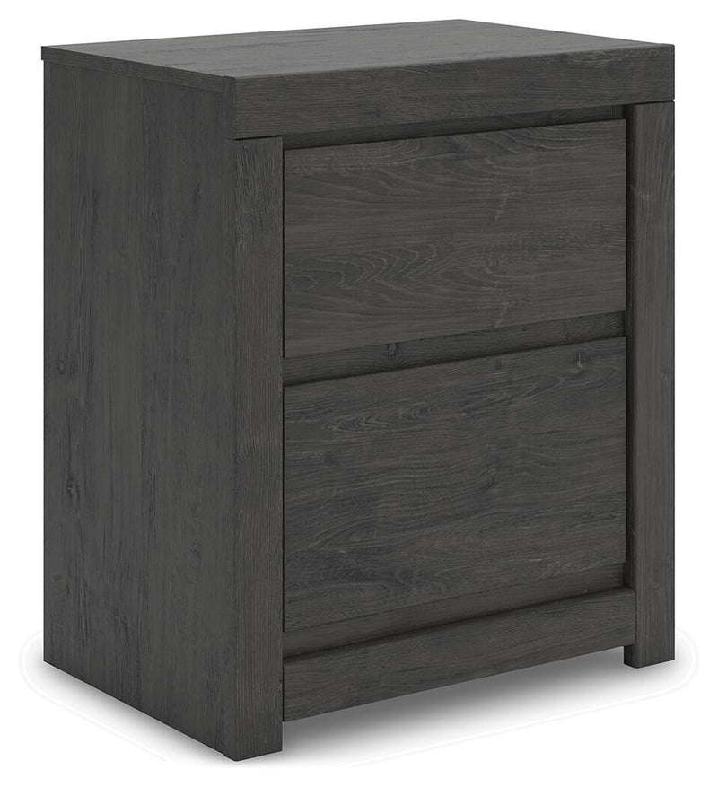 Fraluna Queen Panel Storage Bed, Dresser, Mirror and Nightstand