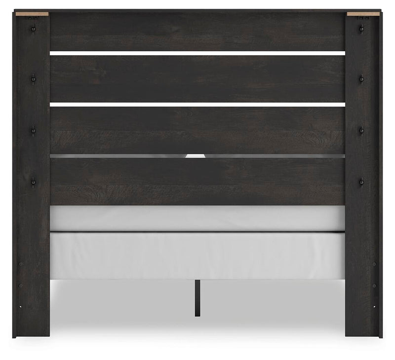 Hollivern Queen Panel Bed, Dresser and Mirror