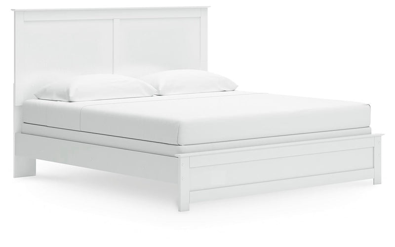 Bostwick Shoals King Panel Bed, Dresser, Mirror, Chest and Nightstand