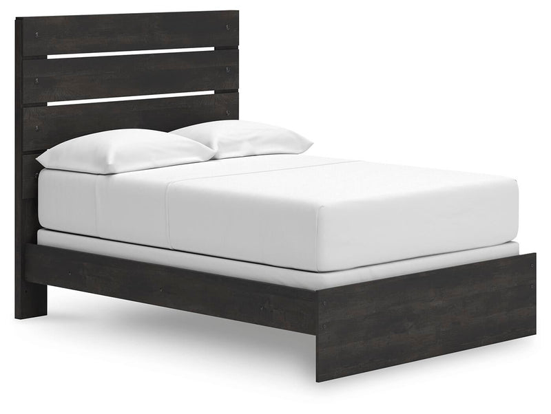 Hollivern Full Panel Bed, Dresser, Mirror, Chest and Nightstand