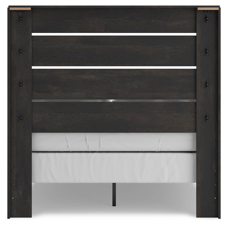 Hollivern Full Panel Bed, Dresser and Mirror