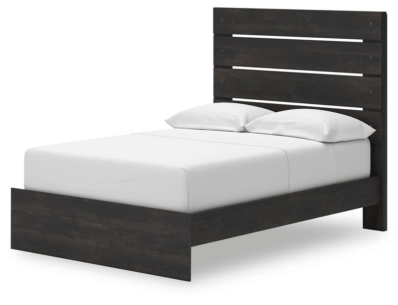 Hollivern Full Panel Storage Bed, Dresser, Mirror, Chest and Nightstand