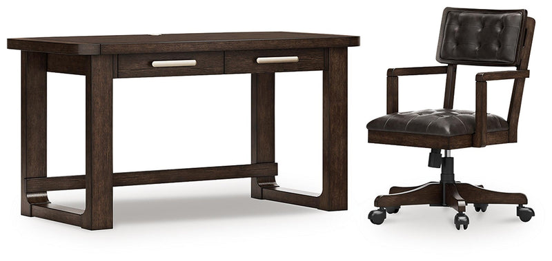 Breckington Home Office Desk with Chair