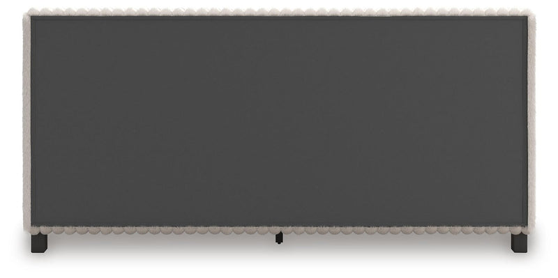 Zuraleus California King Upholstered Bed, Dresser, Mirror, Chest and Nightstand