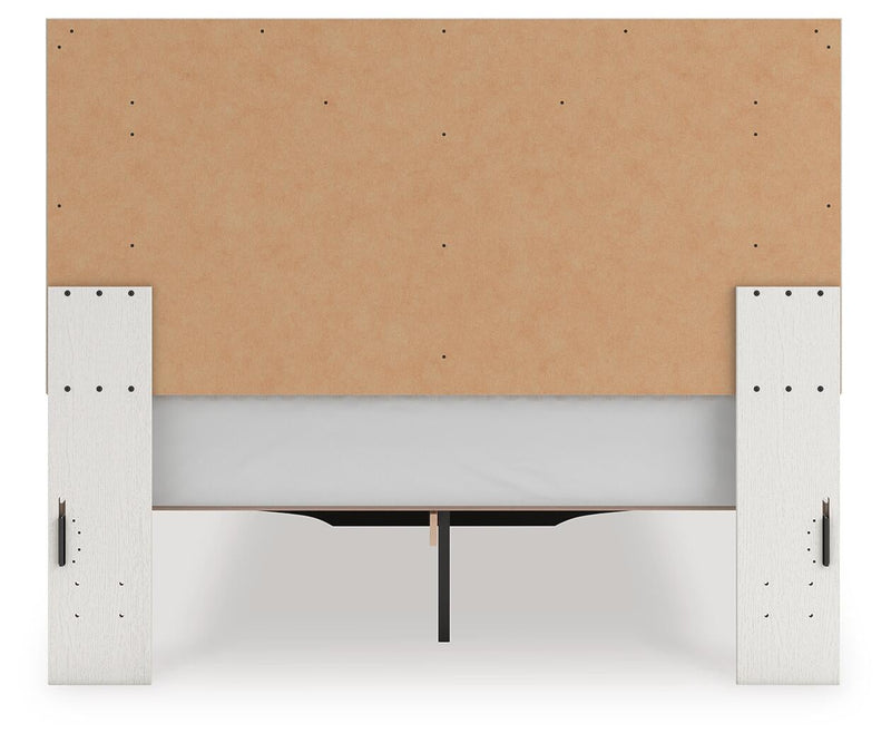 Zuraleus Queen Upholstered Panel Platform Storage Bed, Dresser, Mirror, Chest and Nightstand