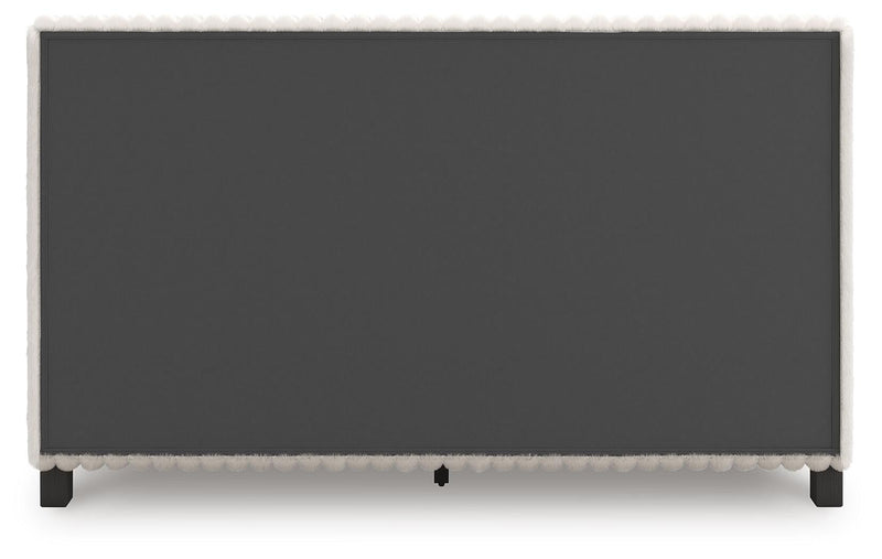 Zuraleus Queen Upholstered Bed, Dresser and Mirror
